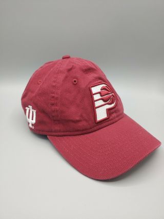 Indiana University Iu Hoosiers Ncaa Basketball Adjustable Baseball Hat P Red