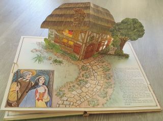 Vintage 1963 Pop Up Book Snow White And The Seven Dwarfs Rare