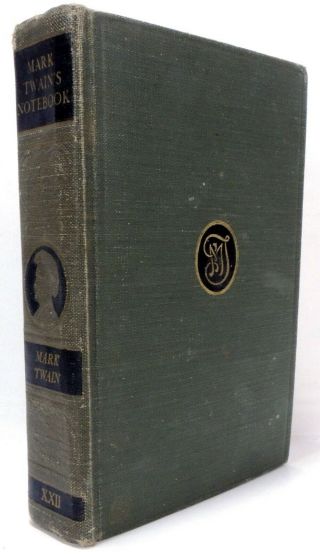 Mark Twain ' s Notebook First Edition 1935 Harper & Bros Ships Quickly 2