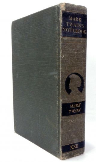 Mark Twain ' s Notebook First Edition 1935 Harper & Bros Ships Quickly 3