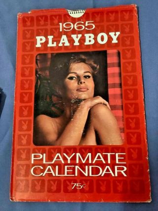 Vintage 1965 Playboy Playmate Pin - Up Calendar