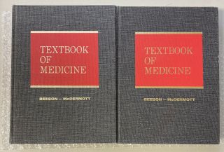 Textbook Of Medicine - Beeson - Volume 1 & 2 Complete Set Vintage Medical Books