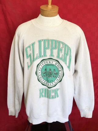 Vintage 1990s Slippery Rock University Size Xl Sweatshirt Uofp Pennsylvania