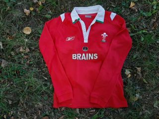Wales Home Rugby Union Shirt 2004/2006 Jersey Size M Reebok Red Camiseta Vintage