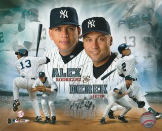 Derek Jeter & Alex Rodriguez 8x10 Licensed Photo File York Yankees