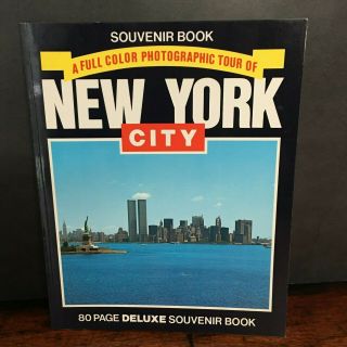 Vintage Souvenir Book Full Color Photographic Tour York City Deluxe 1980s