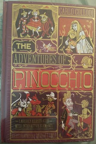 Adventures Of Pinocchio Hardcover Collodi Minalima Illustrated Interactive Book
