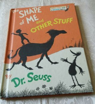 " The Shape Of Me And Other Stuff " Dr.  Seuss 1973 Usa Book Club Ed Bright & Early