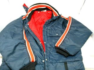 Westernfield SnowSuit Snowmobile Insulated Vintage Red and White Striped 3