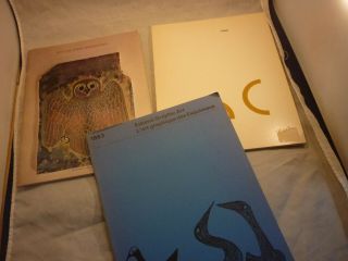 3 Booklets Eskimo Graphic Art,  Cape Dorset Prints,  Tiktak,  Inuit Stuff
