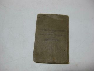 1918 Wwi Abridged Prayer Book For Jews In The Armed Forces Of The United States