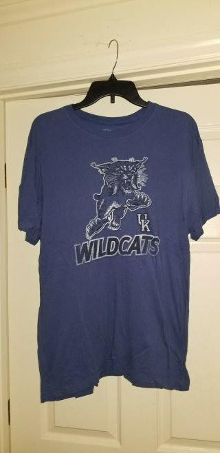 Retro Vintage Style Adult Kentucky Wildcats T Shirt Uk Logo 47 Brand Tee Size L