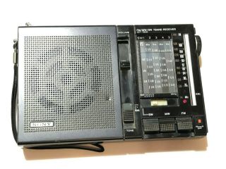 Vintage Sony Icf - 7600 7 Band Portable Receiver Fm/mw/sw
