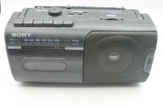 Sony Cfm - 10 Vintage Mini Boombox Radio Am/fm Cassette Player Recorder