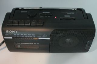 Sony CFM - 10 Vintage Mini Boombox Radio AM/FM Cassette Player Recorder 2