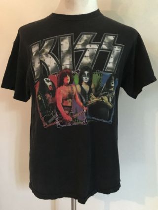 Vintage Kiss Concert Tour Shirt Rock The Nation Winterland Men Size Large