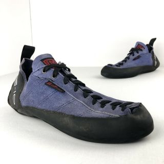 Five Ten 5.  10 Stealth C4 Leather Climbing Shoes Us Men’s Size 10.  5 Purple Vtg