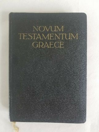 Novum Testamentum Graece (greek Testament Bible) 1957