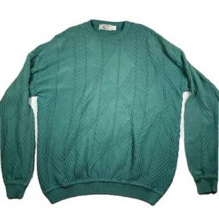 Vintage St.  Croix Knits Sweater Mens Size Xl Long Teal