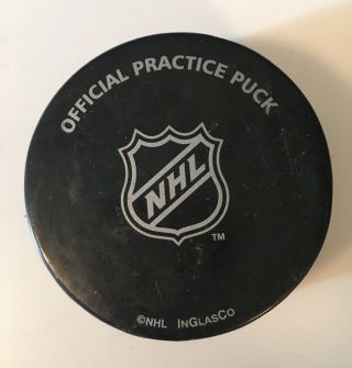 Nhl Official Practice Hockey Puck