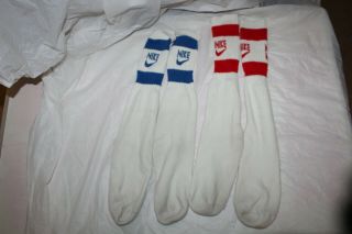 Vintage Nike Tube Socks Red/white Blue/white 70 