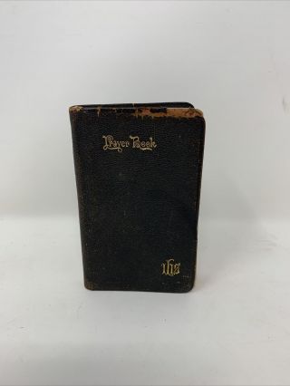Vintage Catholic Pocket Prayer Book 1913 Miniature Leather