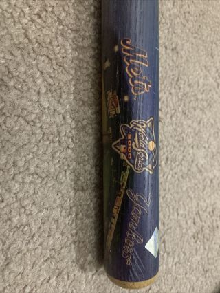 2000 World Series York Yankees Vs York Mets Mlb 18” Photo Bat Baseball