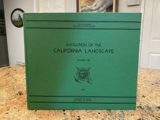 Evolution Of The California Landscape,  Bulletin 158,  1952,  Div.  Of Mines,  Us Govt