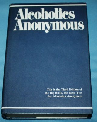 Alcoholics Anonymous Hcdj Aa Big Book 3rd Edition 61st Printing 1976 / 1998
