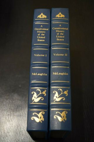 " A Constitutional History Of The United States " Mclaughlin 2 Vol.  Set Leather