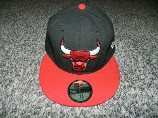 Chicago Bulls Era 59fifty Nba Basketball Fitted Hat In Size 7 3/8