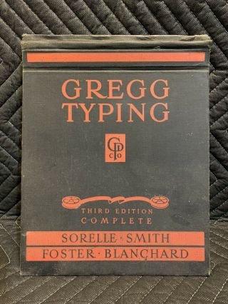 Vintage Gregg Typing Third Edition Complete Typewriting Instructor 1942