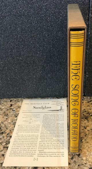 The Song Of Roland By Charles Scott Moncrieff Hc Slipcover 1938 Limited Edition