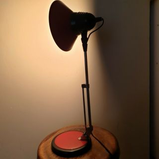 Lampe De Bureau Vintage Flexible Orientable Rouge