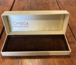Omega Precision Watch Display Presentation Storage Box Vintage One Piece