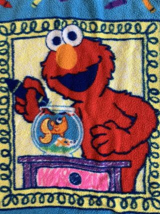 VINTAGE Sesame Street Elmo Dorothy Throw Blanket 2