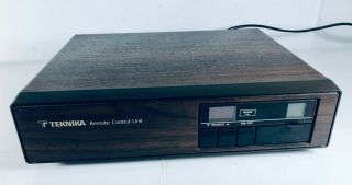 Vintage 1982 Teknika Cable Tv Television Remote Control Unit Model 6401 - Japan