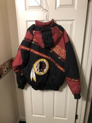 Vintage Redskins Winter Coat Jacket Pro Player By Daniel Young Nfl Xl