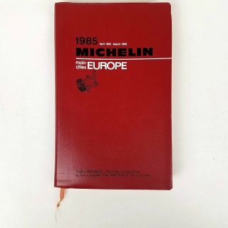 1985 Michelin Red Guide: Main Cities,  Europe