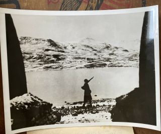 Vintage World War 2 Wwii Press Wire Photo Us Marine Corps Guard Iceland 1942