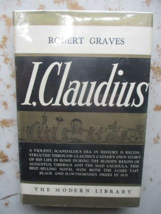 Modern Library Hc,  Dust Jacket - I,  Claudius By Robert Graves,  Ca.  1939