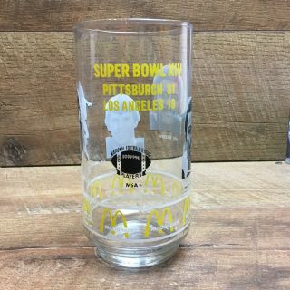 Pittsburgh Steelers McDonald ' s Bowl XIV Glass Joe Greene Thornton Bahr 3