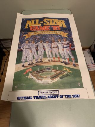 Chicago White Sox All Star Game 1983 50th Anniversary Poster