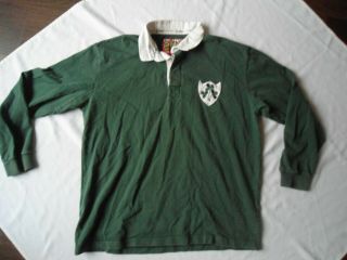 Vintage Ireland Cotton Traders Rugby Jersey Shirt Size Xl