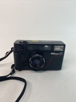 Vintage Nikon L35af2 35mm Point And Shoot Film Camera Parts Only