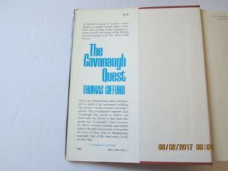 The Cavanaugh Quest by Thomas Gifford 1st/1st 1976 HC/DJ 3