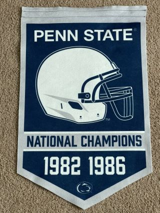 Penn State Nittany Lions Football National Champions Banner Flag