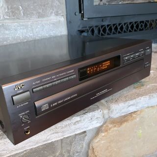 Vintage 1992 Jvc Space - Gray Xl - F207 Automatic 5 - Disc Cd Changer Player Carousel