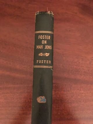 Foster On Mah Jong By R.  F.  Foster - Hardcover,  1924 (ex Lib)