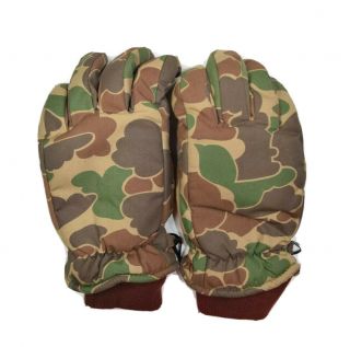 Vintage Goretex Thinsulate Camouflage Gloves Mens L Hunting Waterproof Lined